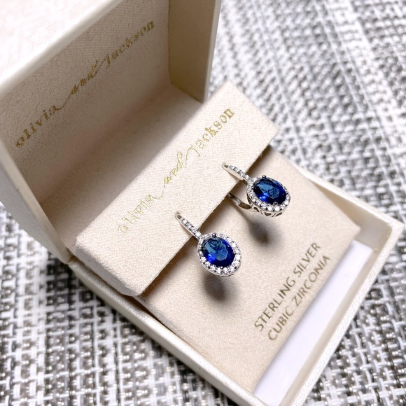 BRAND NEW Olivia and Jackson silver toned earrings 🥰 Box included 🎁 - Picture 4 of 7